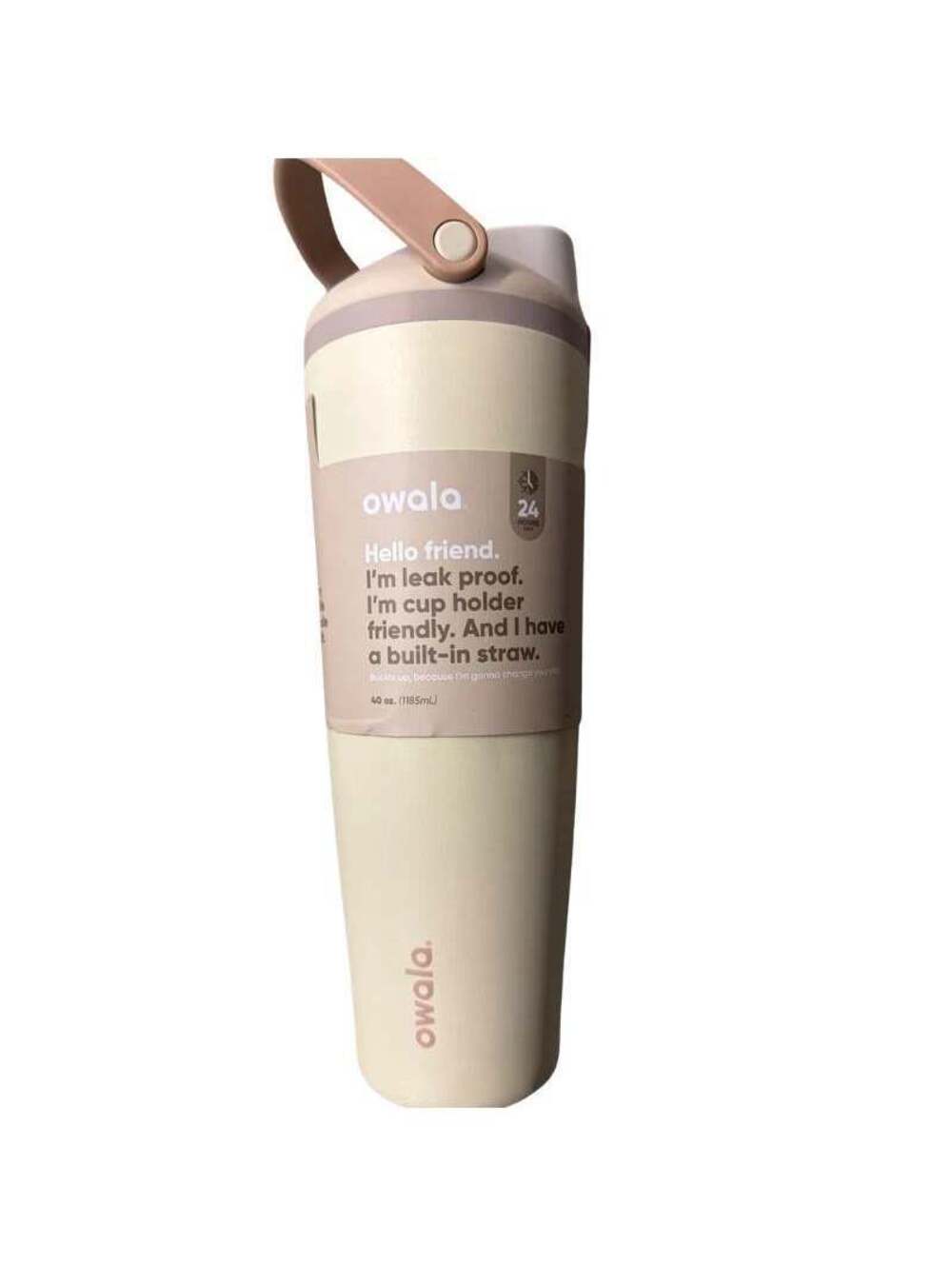 Owala FreeSip 40oz Insulated Stainless Steel Water Bottle Built In Straw New